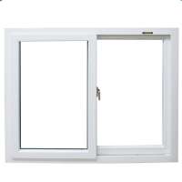 Economical Style Tempered Glass Anti-UV Easy Clean White Pvc Window