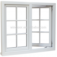 Single/double pane cheap casement window of pvc, office /house upvc windows/doors chinese factory price pvc casement window