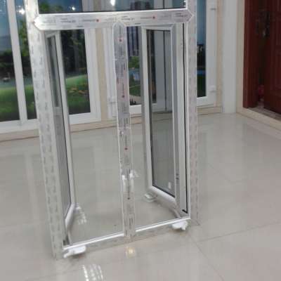 used exterior french vinyl casement windows with double glass for sale