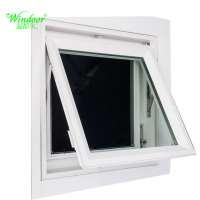 Small size PVC double glass awning windows