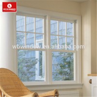 2018 UPVC vertical sliding window with grills