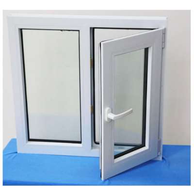 Weibo PVC double tempered glass casement window