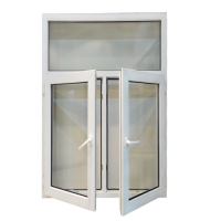 2019 Hot Sale PVC&uPVC Double and Single Sash Casement windows for house or hotel