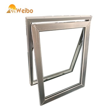 High quality UPVC top hung window for the toilet,Vinyl bathroom vertical open style window